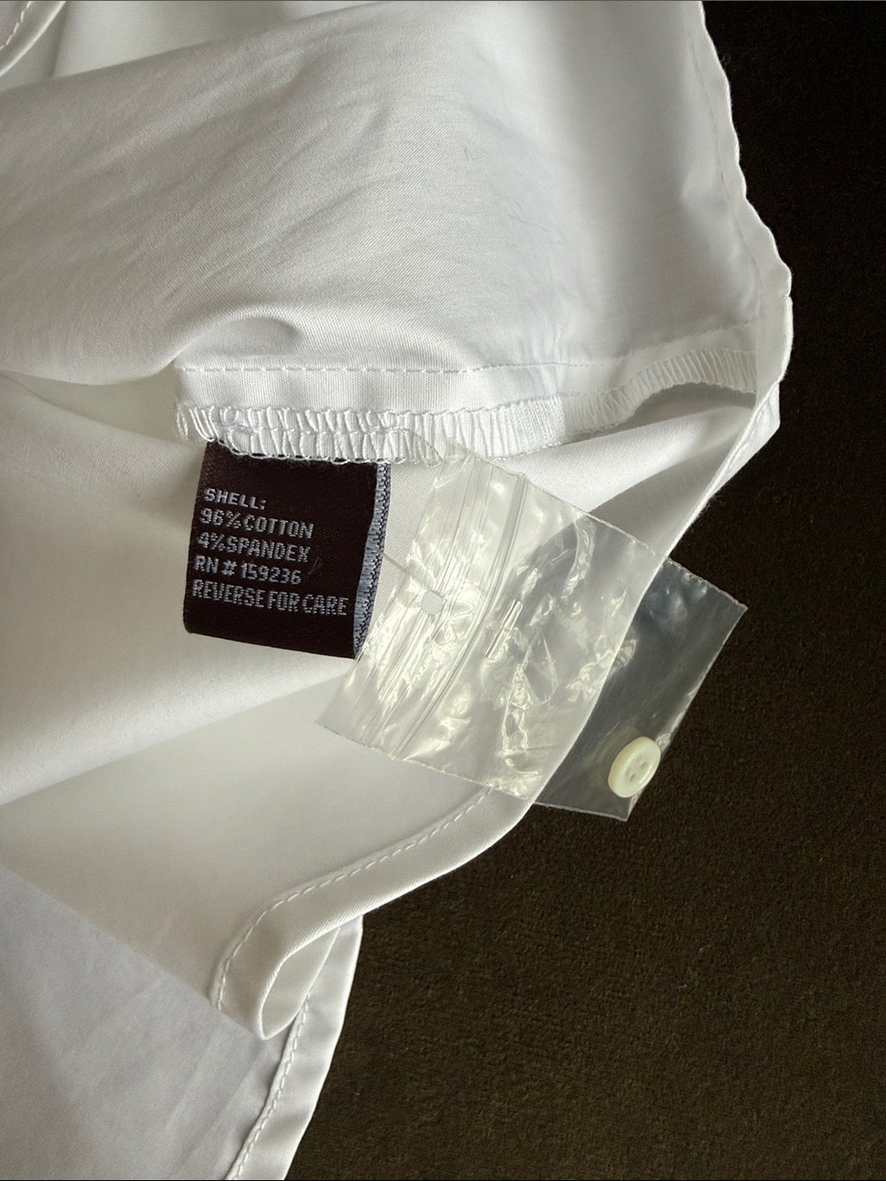J. McLaughlin White Button Down Shirt Size Small NWT Top - Picture 7 of 7